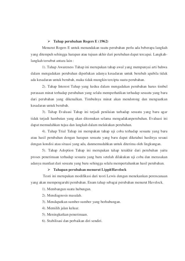 Makalah konsepperubahandalamkeperawatan