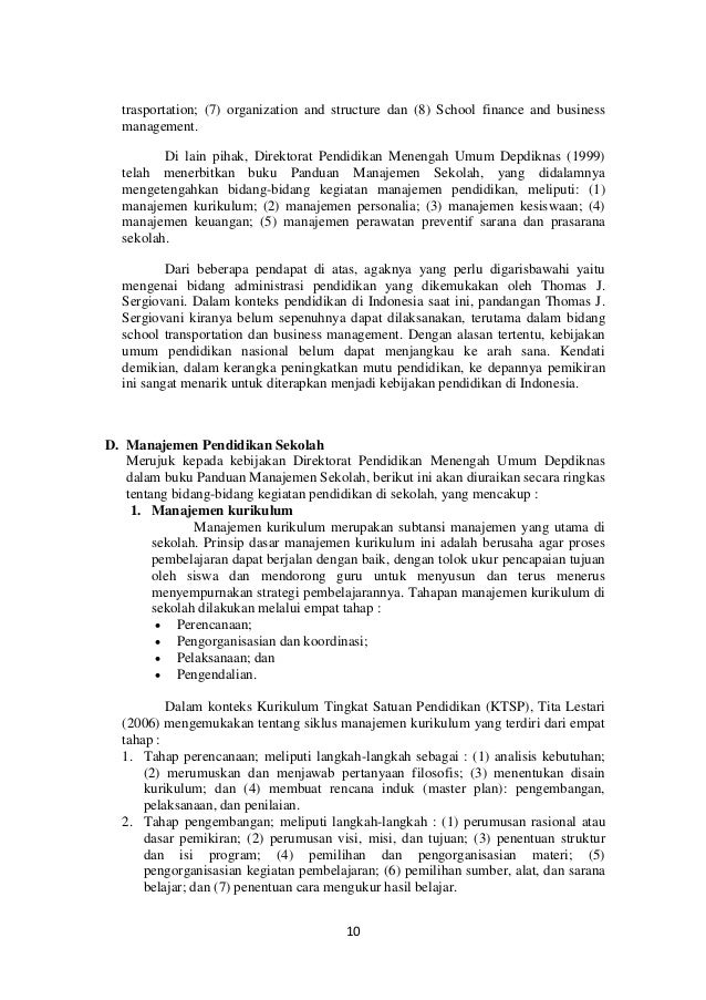 makalah manajemen sekolah kurikulum makalah manajemen sekolah kurikulum