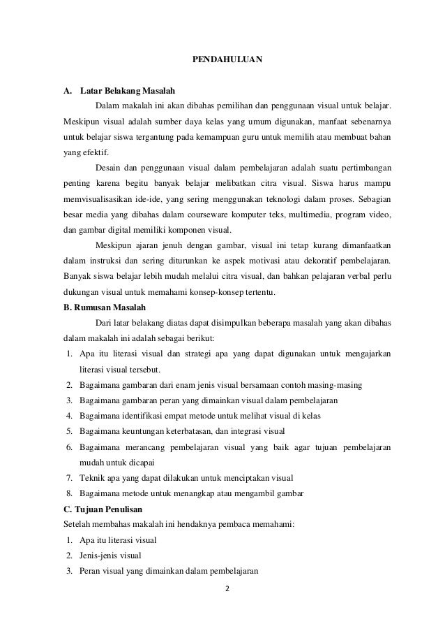 Makalah Meningkatkan Proses Belajar Dengan Visual