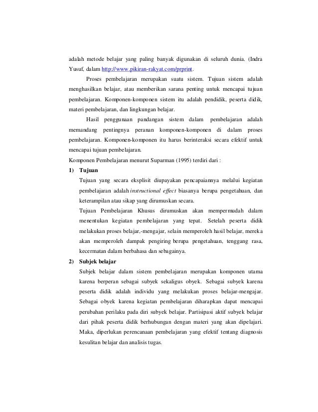 Metode Peta Pikiran (Mind Mapping) Dalam Pembelajaran 