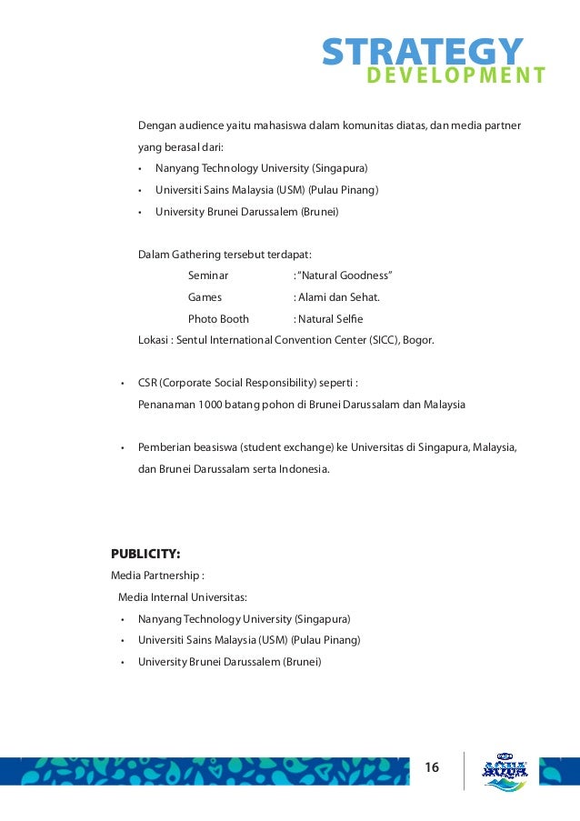 beasiswa proposal csr (Tugas Aqua Proposal IMC)