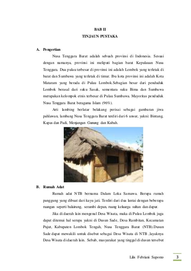 Makalah nusa tenggara barat Makalah nusa tenggara barat