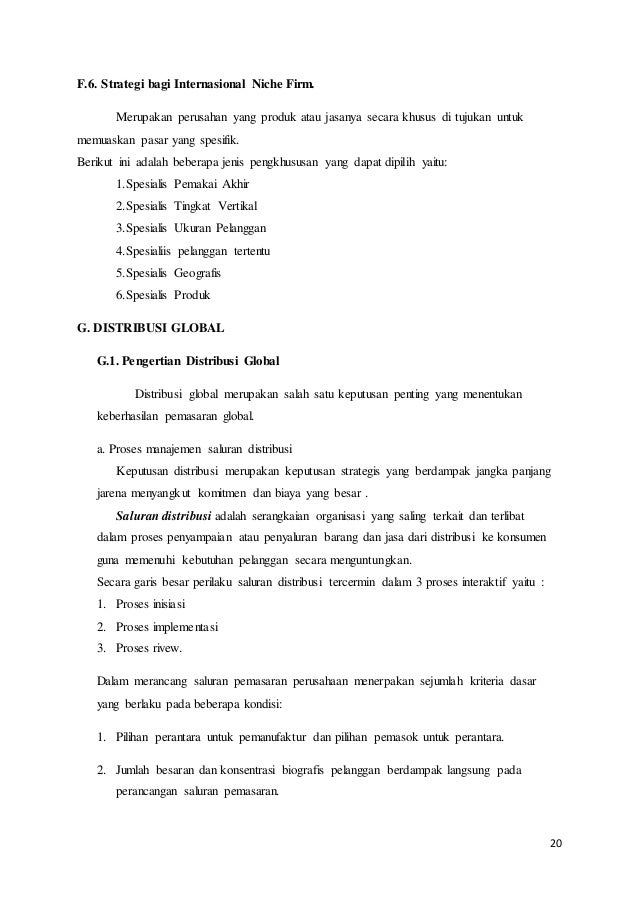 Makalah Pemasaran Internasional