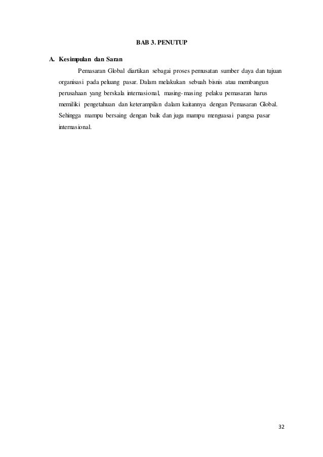 Makalah Pemasaran Internasional