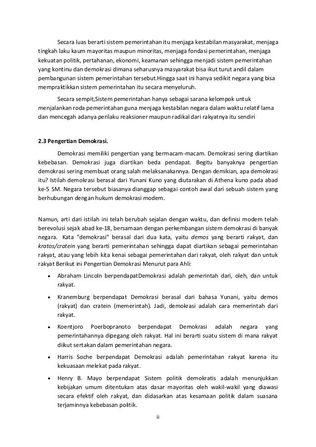 Makalah Sistem Pemerintahan Di Indonesia