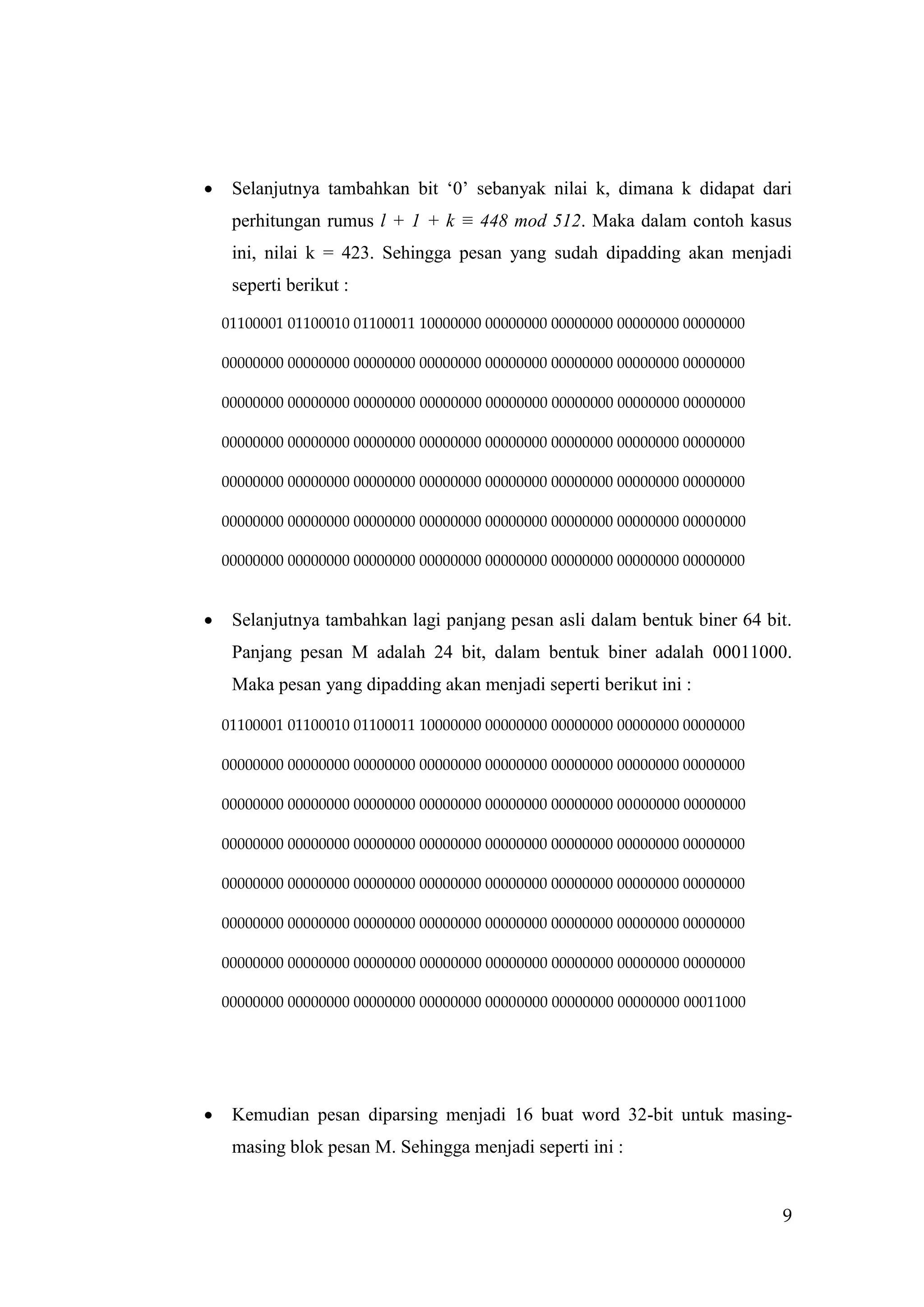 Fungsi Hash & Algoritma SHA-256 | PDF