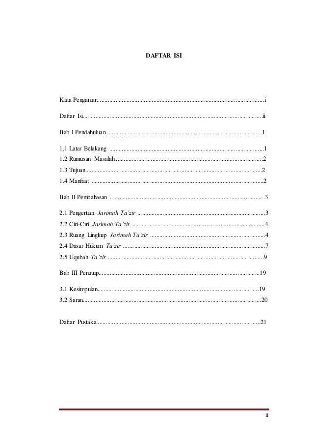 Makalah Ta Zir Fiqh Jinayah Pidana Islam