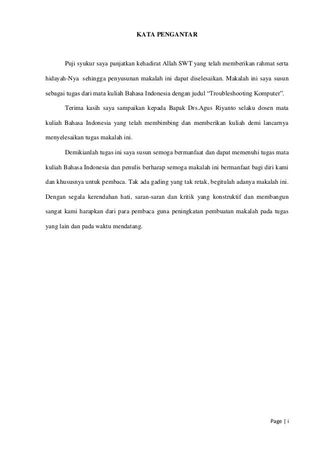 Makalah Troubleshooting Masalha Pada Komputer