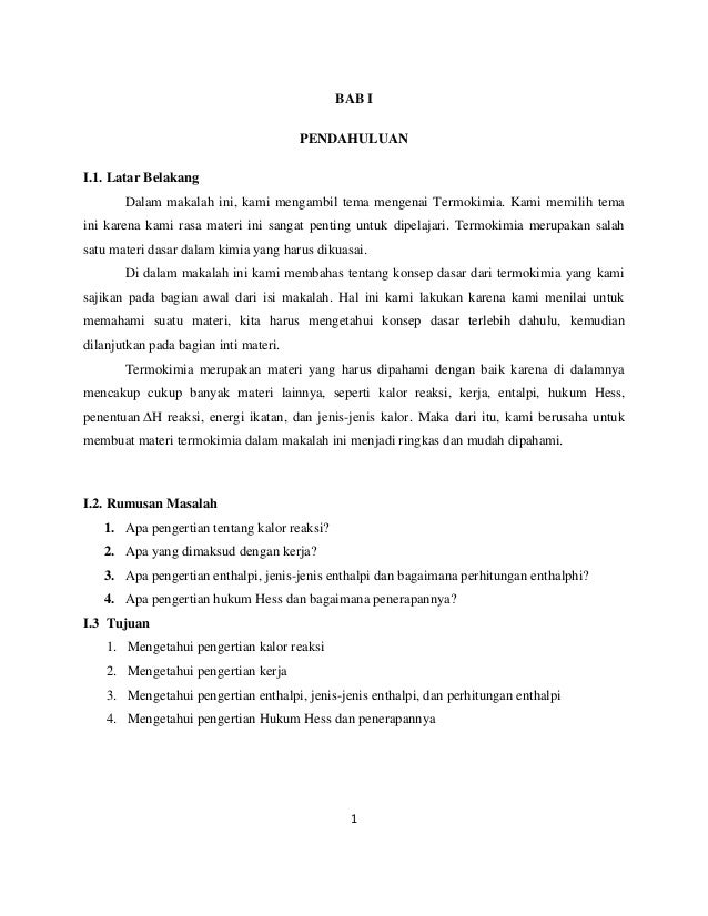 Makalah Hukum Hess Delta H Dan Energi Ikatan
