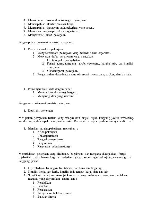 Makalah 1 Analisis Pekerjaan
