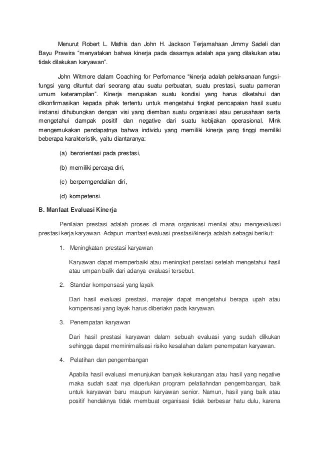 Contoh Laporan Evaluasi Kinerja Pegawai - Nusagates