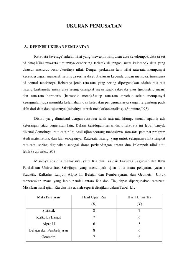 Makalah3 Ukuran Pemusatan