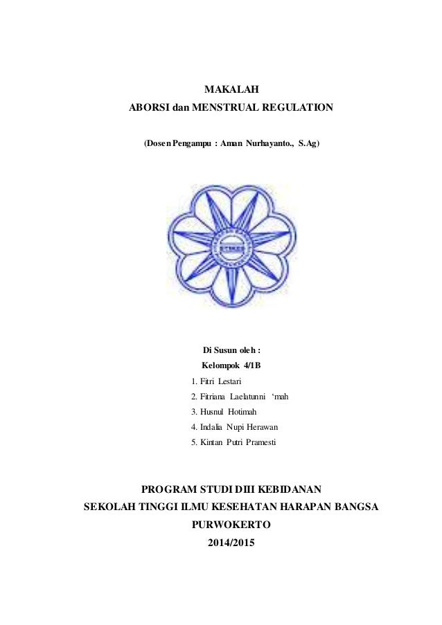 Makalah aborsi dan menstrual regulation