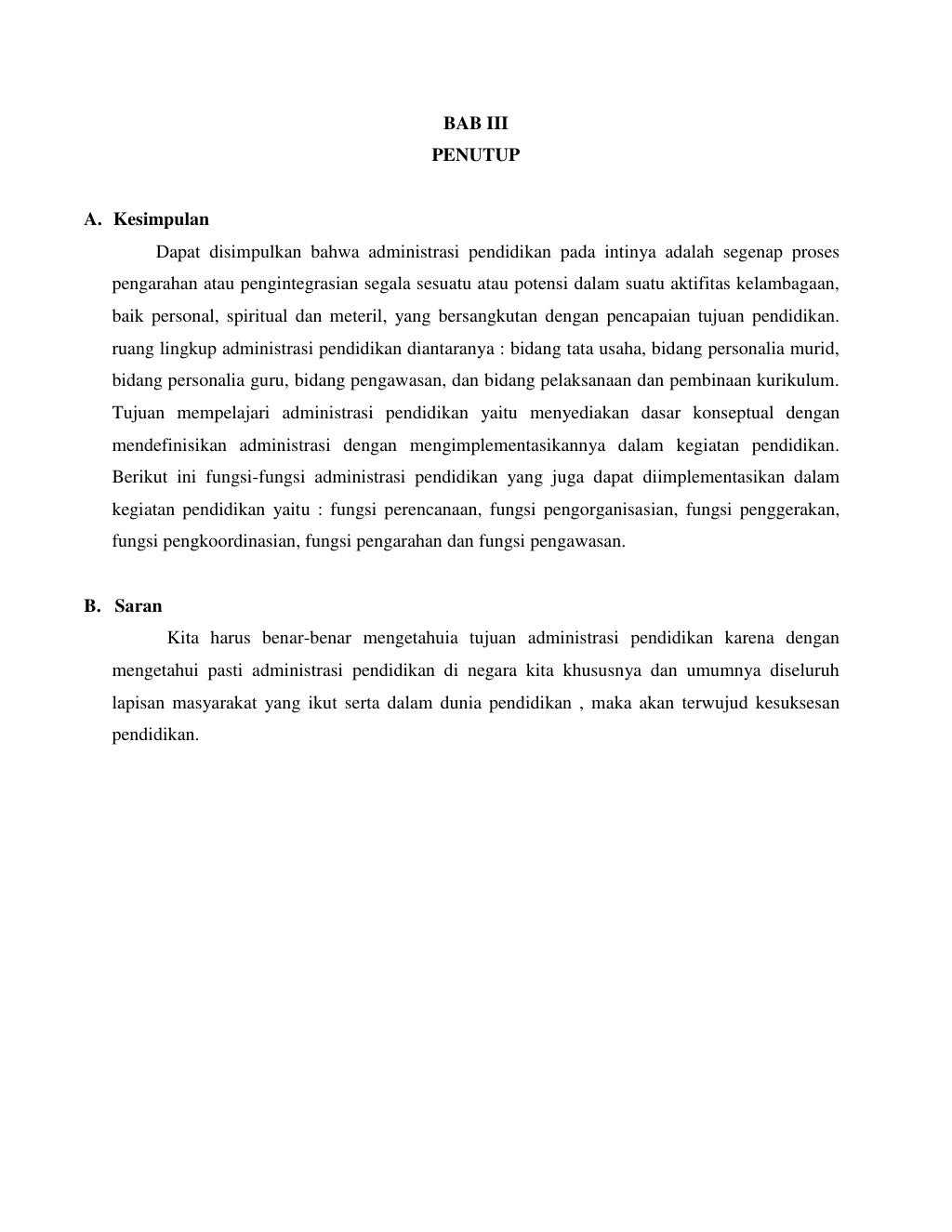 Makalah administrasi pendidikan ii