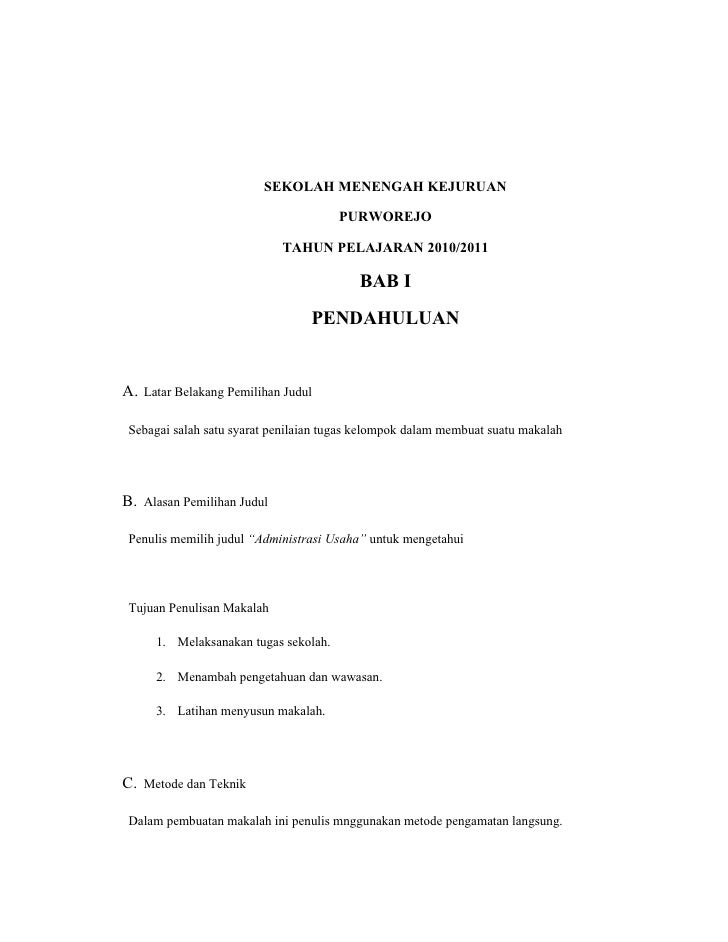 Contoh Surat Menyurat Dalam Administrasi - Yeshaya Info