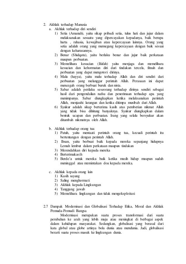 Soal Tentang Etika Moral Dan Akhlak