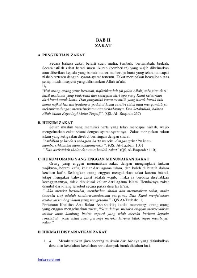 Makalah Agama Islam Tentang Zakat