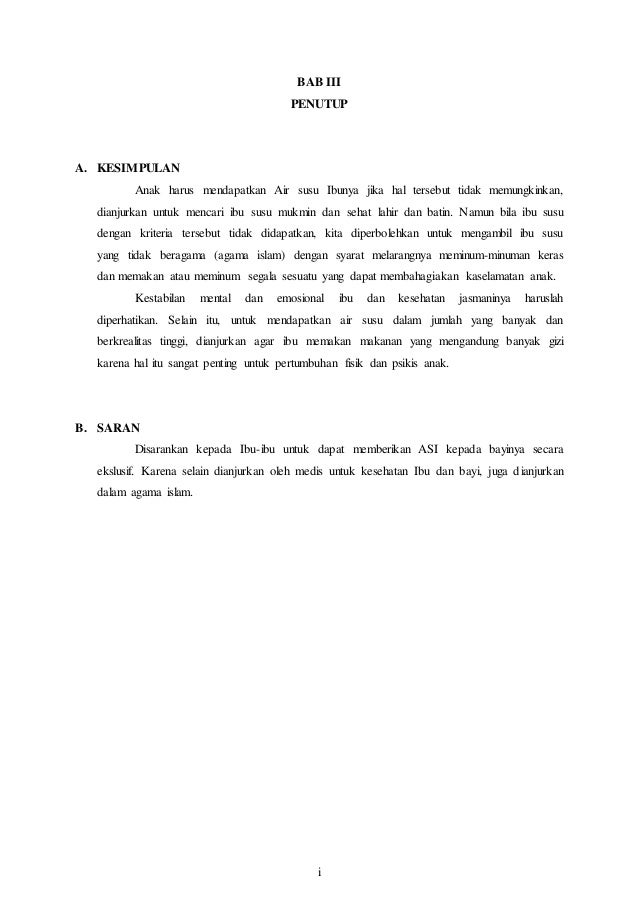 Kerangka Acuan Asi Eks