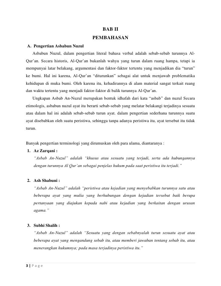 Asbabun Nuzul