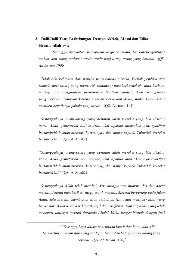 Makalah Akhlak Moral Dan Etika