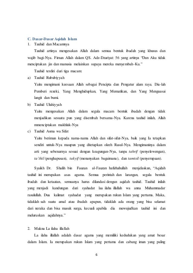 Semua Rasul Membawa Ajaran Tauhid Apa Arti Tauhid Cara Mengajarku