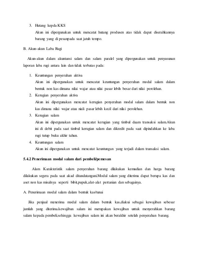 Makalah Akuntansi Syariah Salam Mudharabah