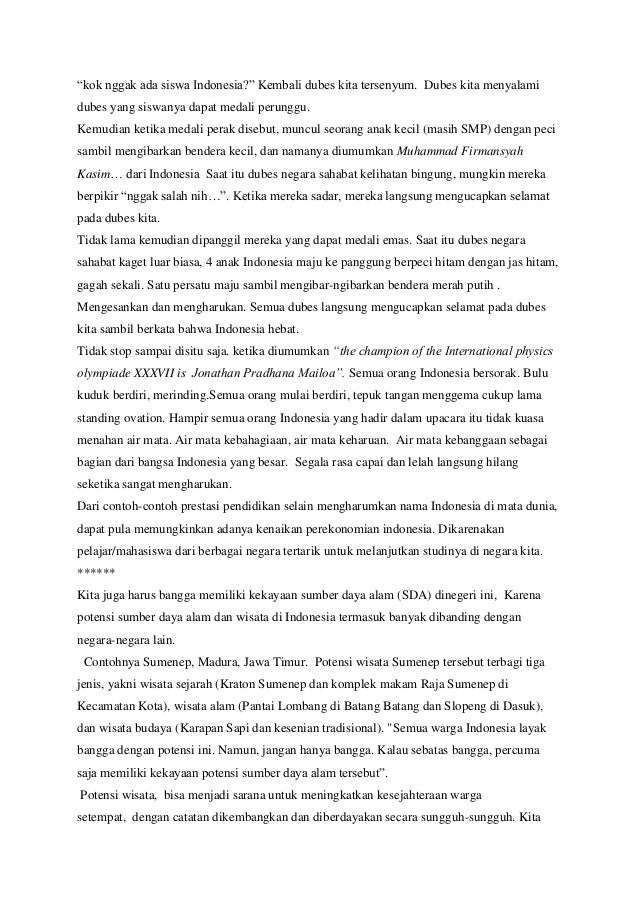 Puisi Tentang Bangga Menjadi Anak Indonesia KT Puisi