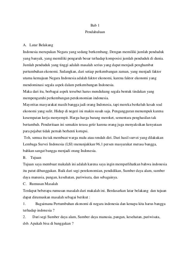 Makalah aku bangga jadi anak indonesia