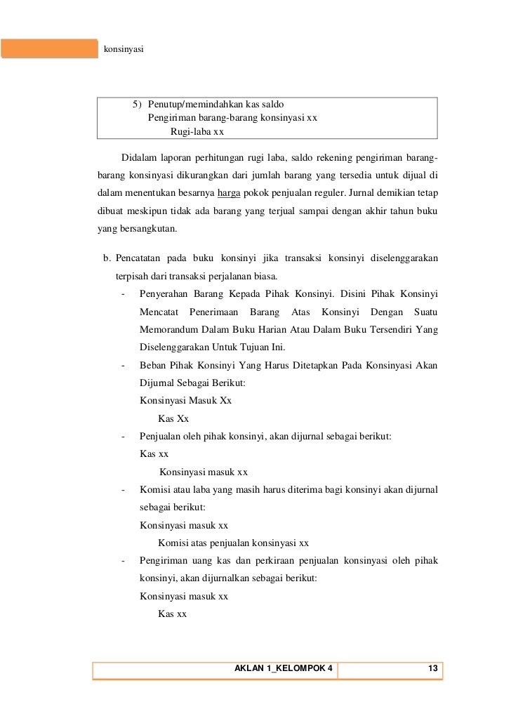 Makalah Akuntansi Keuangan Lanjutan I Konsinyasi Kel 4