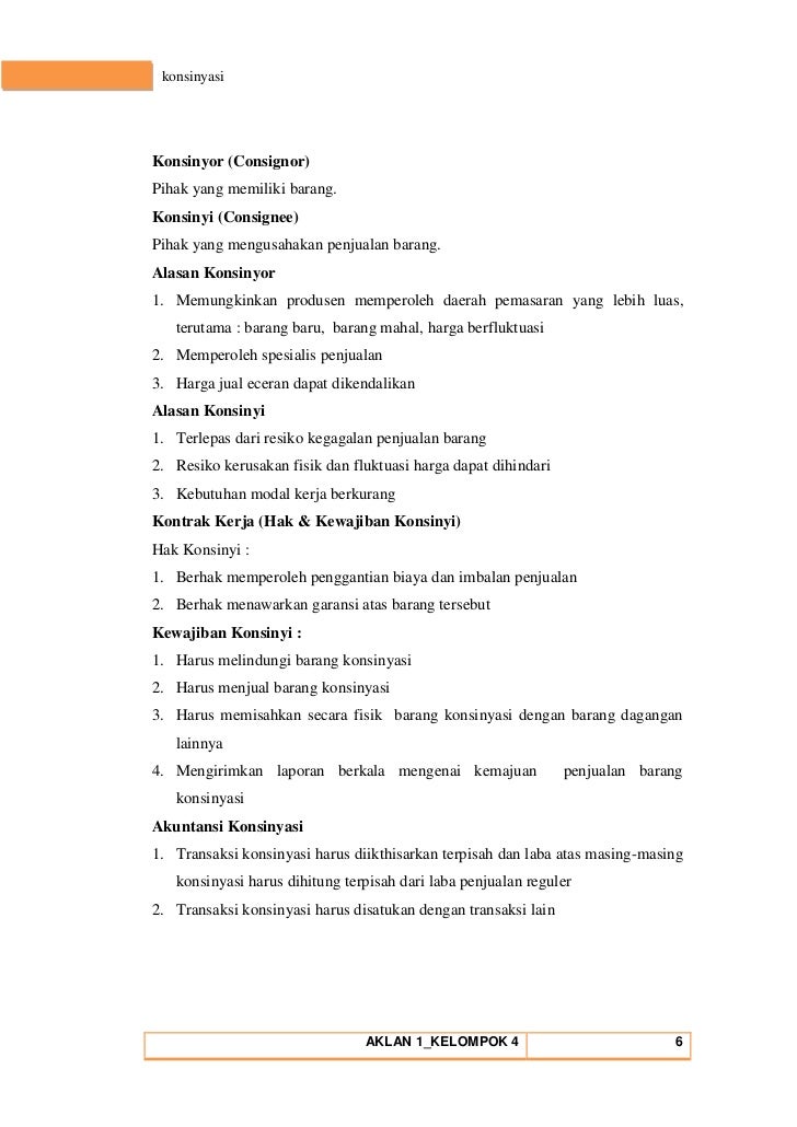 Makalah Akuntansi Keuangan Lanjutan I Konsinyasi Kel 4
