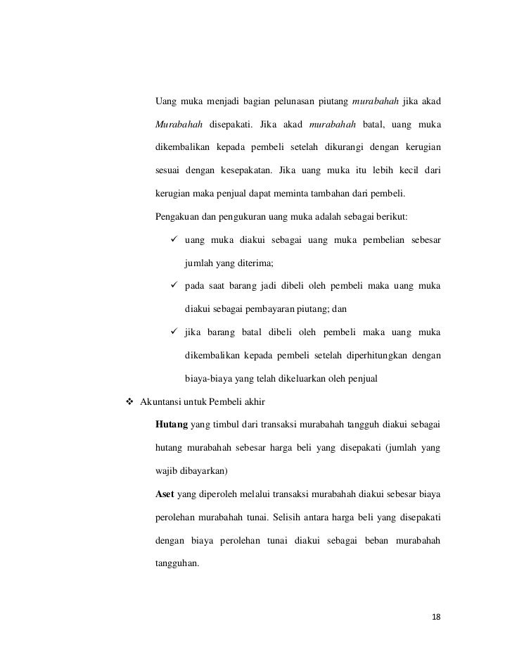 Makalah Akuntansi Syariah Akad Murabahah Jiantari C 301 09 013