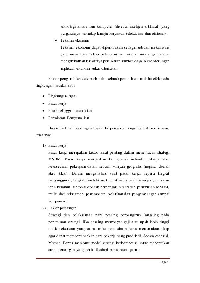 Makalah MSDM Strategik