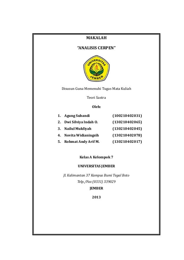 Analisis Cerpen Air Akar Karya Benny Arnas