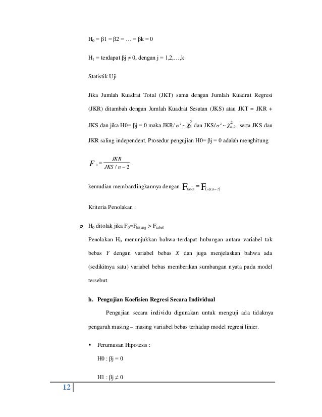 Makalah analisis regresi