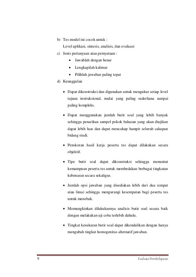Makalah Analisis Soal