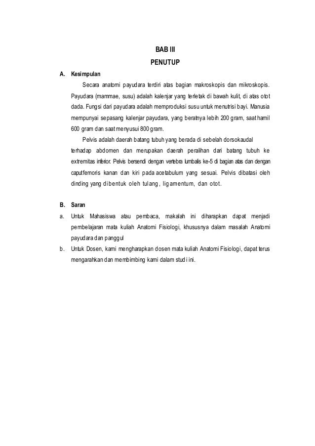 Makalah anfis payudara dan panggul Makalah anfis payudara dan panggul
