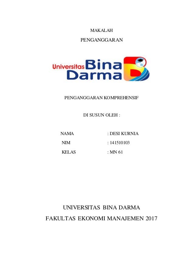 Makalah Anggaran Komperehensif