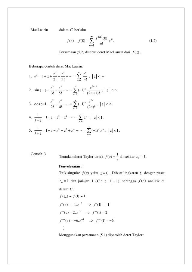 Contoh Soal Deret Taylor Dan Penyelesaiannya - Contoh Soal Terbaru