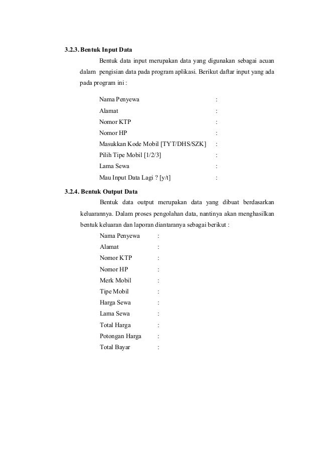 Makalah Aplikasi Basis Data Rental Mobil