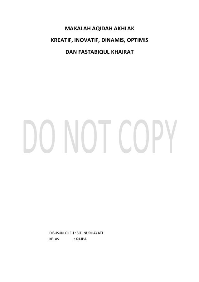 Makalah Aqidah