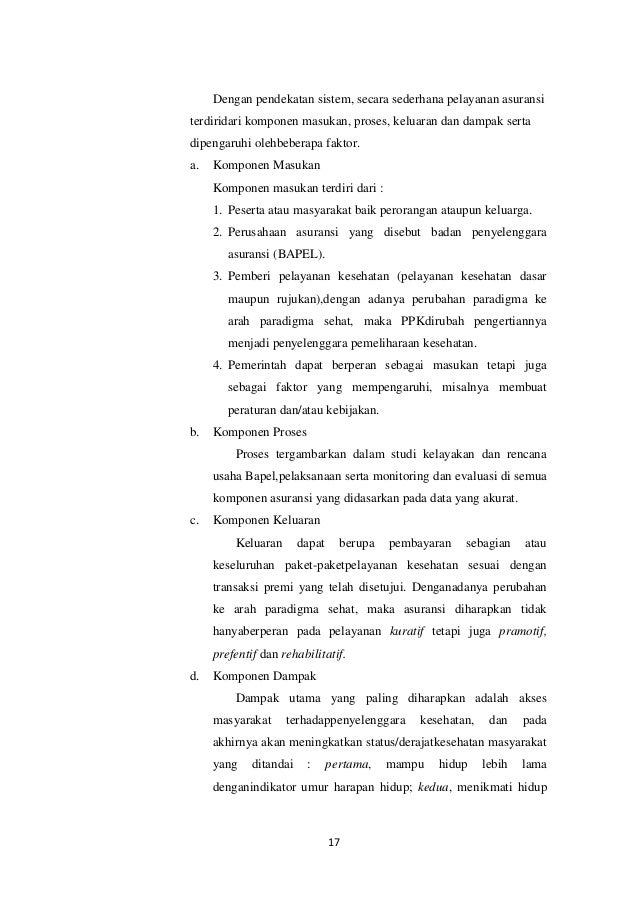 Makalah Asuransi Kesehatan Bpjs