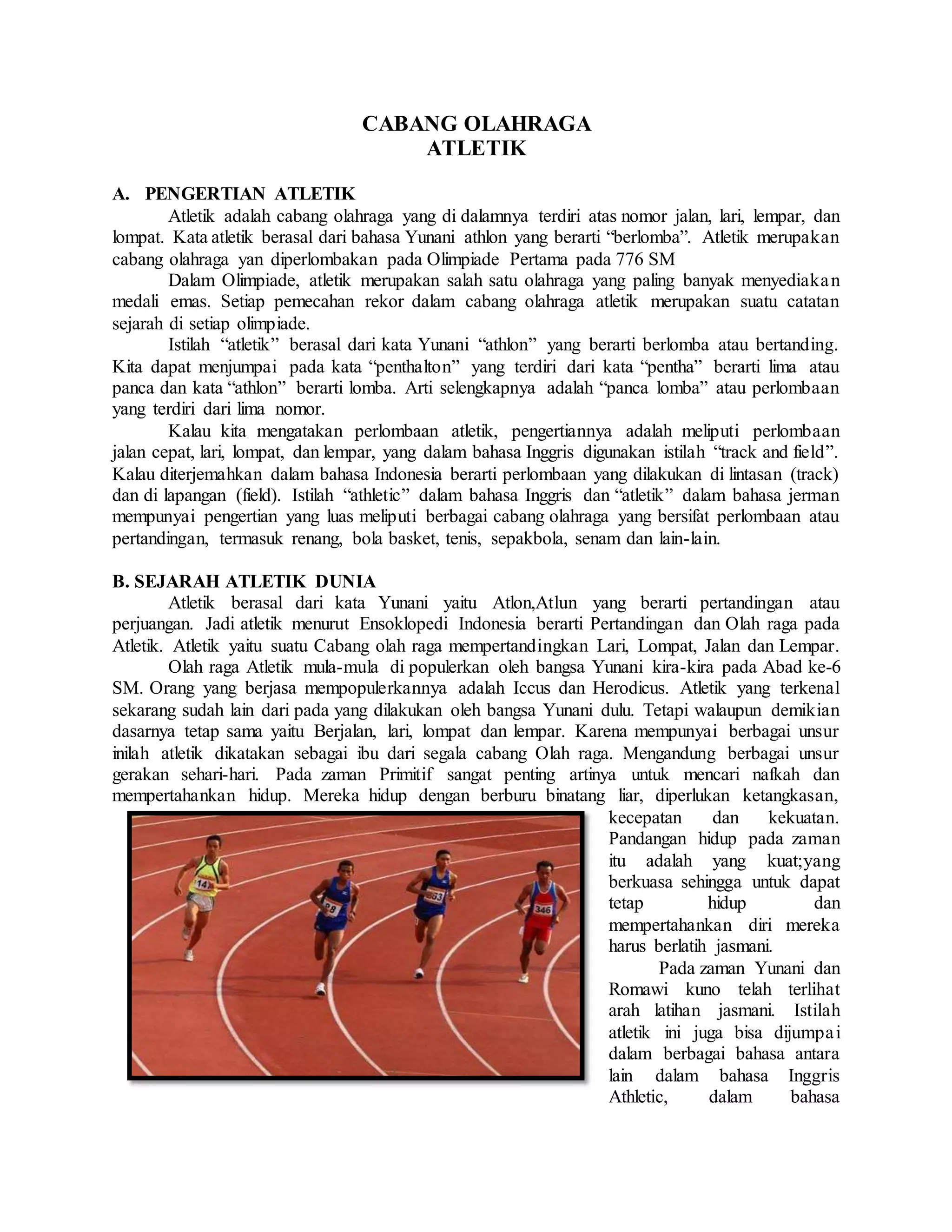 Makalah atletik DOCX