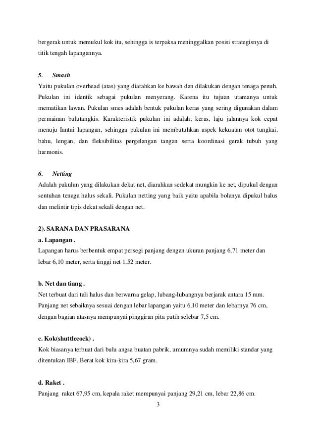 Makalah Badminton