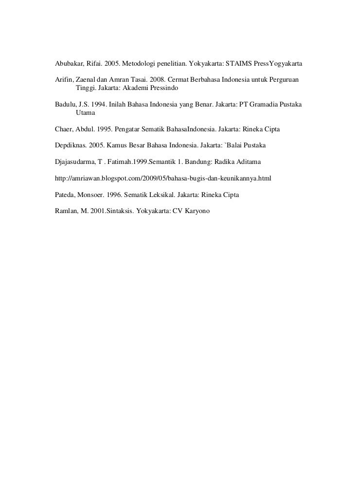 Makalah Bahasa Bugis