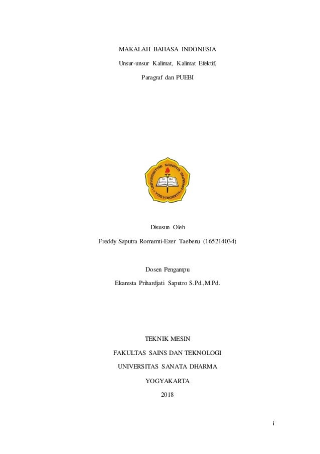 Makalah Bahasa Indonesia