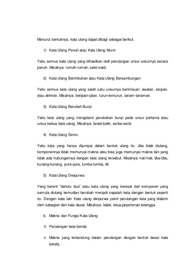Apa Itu Kata Ulang Berimbuhan لم يسبق له مثيل الصور Tier3 Xyz