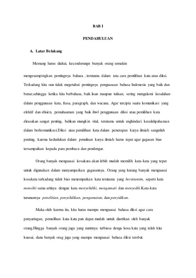 Makalah Bahasa Indonesia