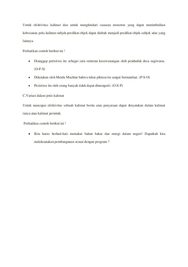 Makalah bahasa indonesia kalimat efektif