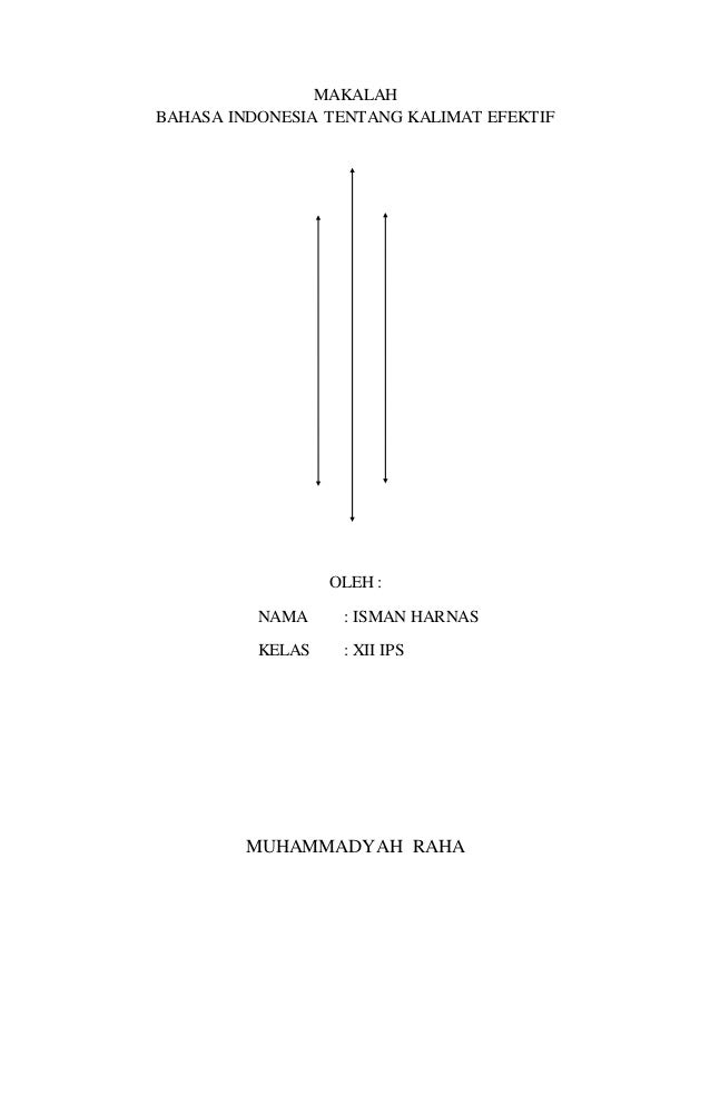 Makalah Bahasa Indonesia Kalimat Efektif