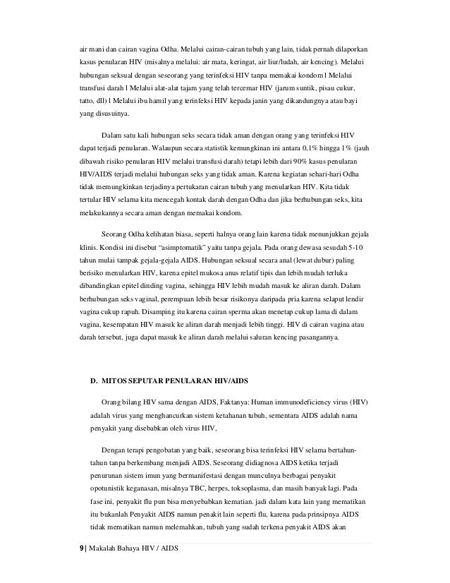 Bahaya Hiv Aids